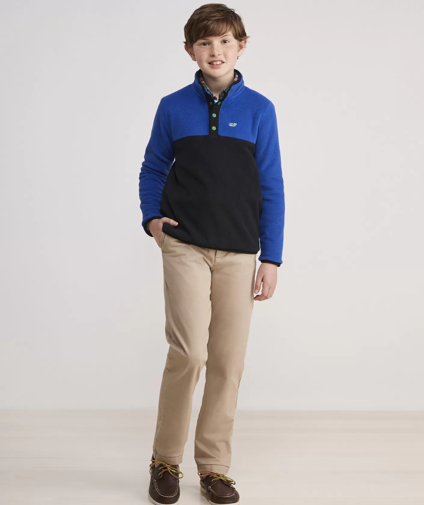 Vineyard Vines Boys' Harbor Fleece Quarter-Snap< Sweatshirts & Sweatpants