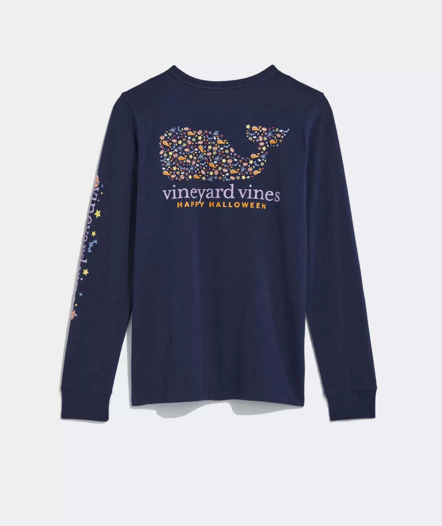 Vineyard Vines Christmas Icons Whale Long-Sleeve Pocket Tee< Tees