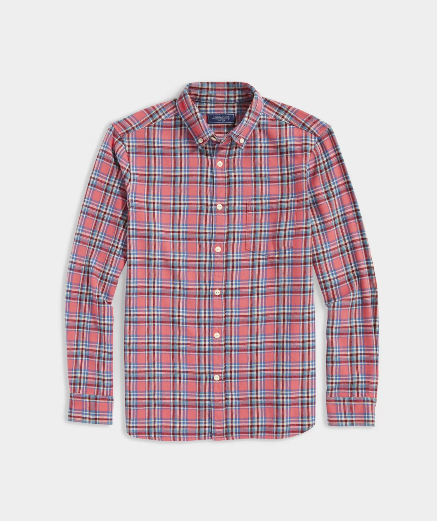 Vineyard Vines Cotton Twill Plaid Shirt< Button-Down Shirts