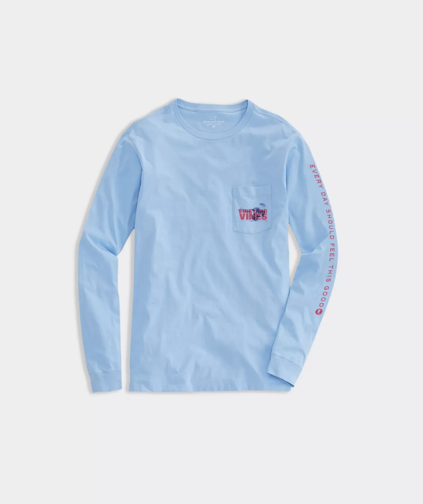 Vineyard Vines Drive The Lacrosse Net Long-Sleeve Pocket Tee< Tees