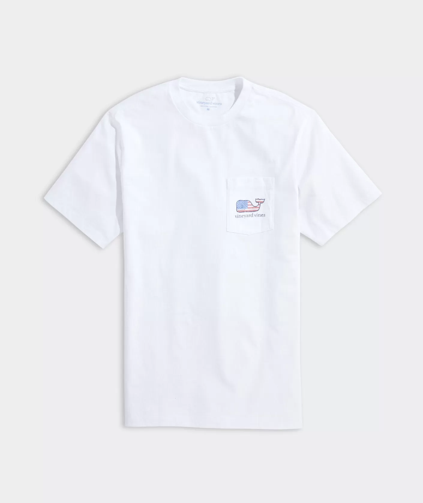 Vineyard Vines Flag Whale Short Sleeve Pocket Tee< Tees