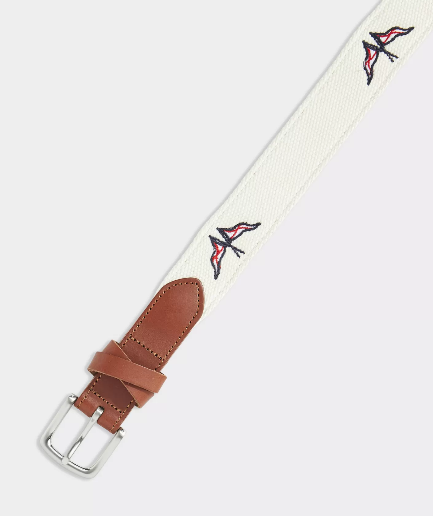 Vineyard Vines Flags Embroidered Canvas Club Belt< Belts