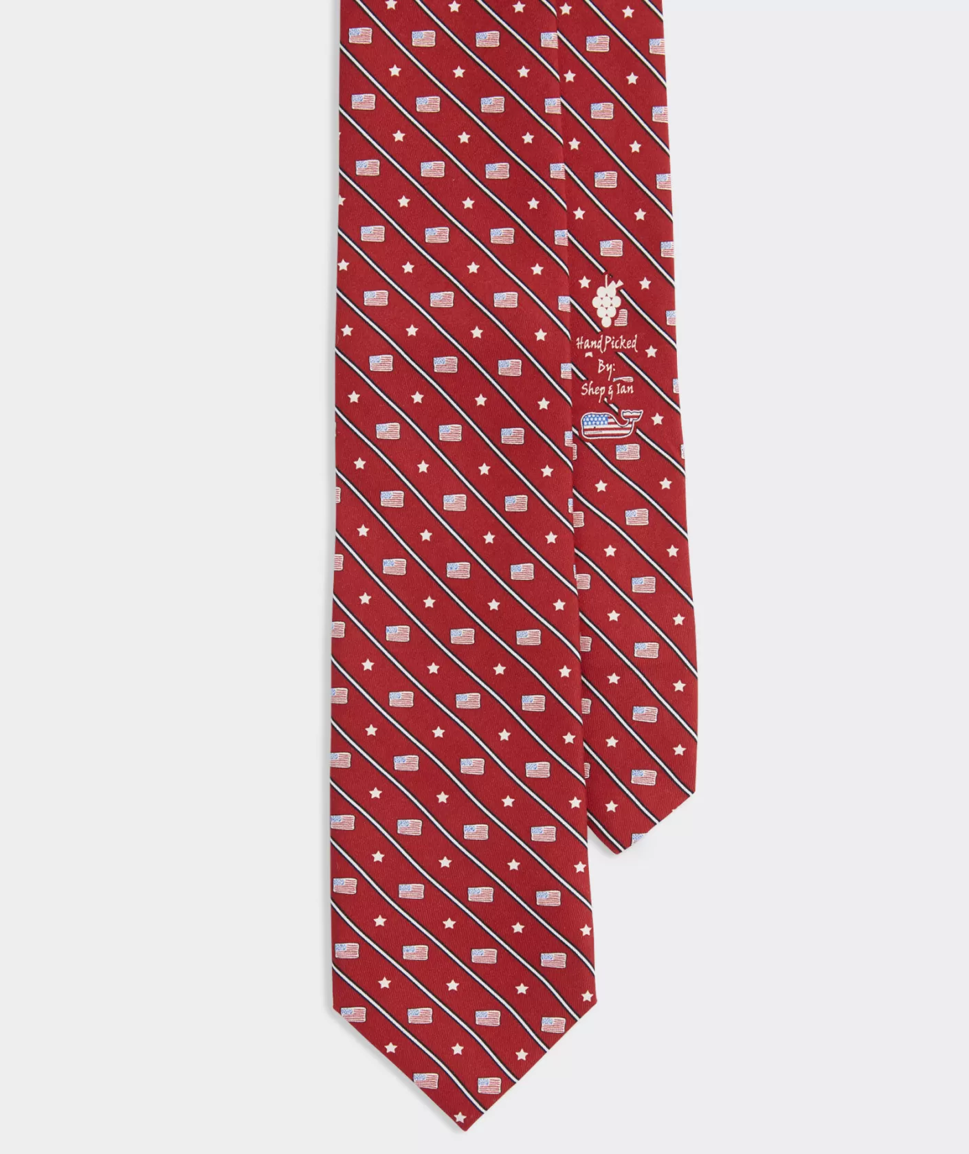 Vineyard Vines Flags Rep Stripe Printed Tie< Ties and Bow Ties