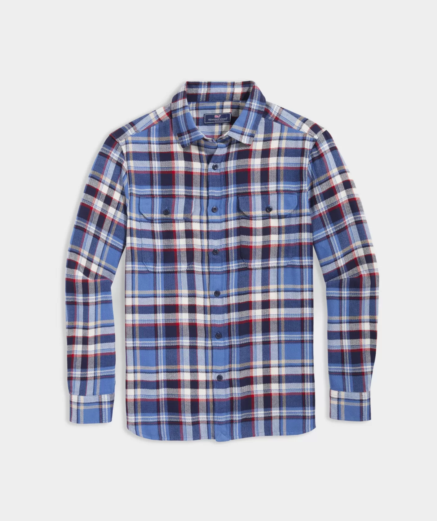 Vineyard Vines Flannel Plaid Herringbone Workshirt< Button-Down Shirts