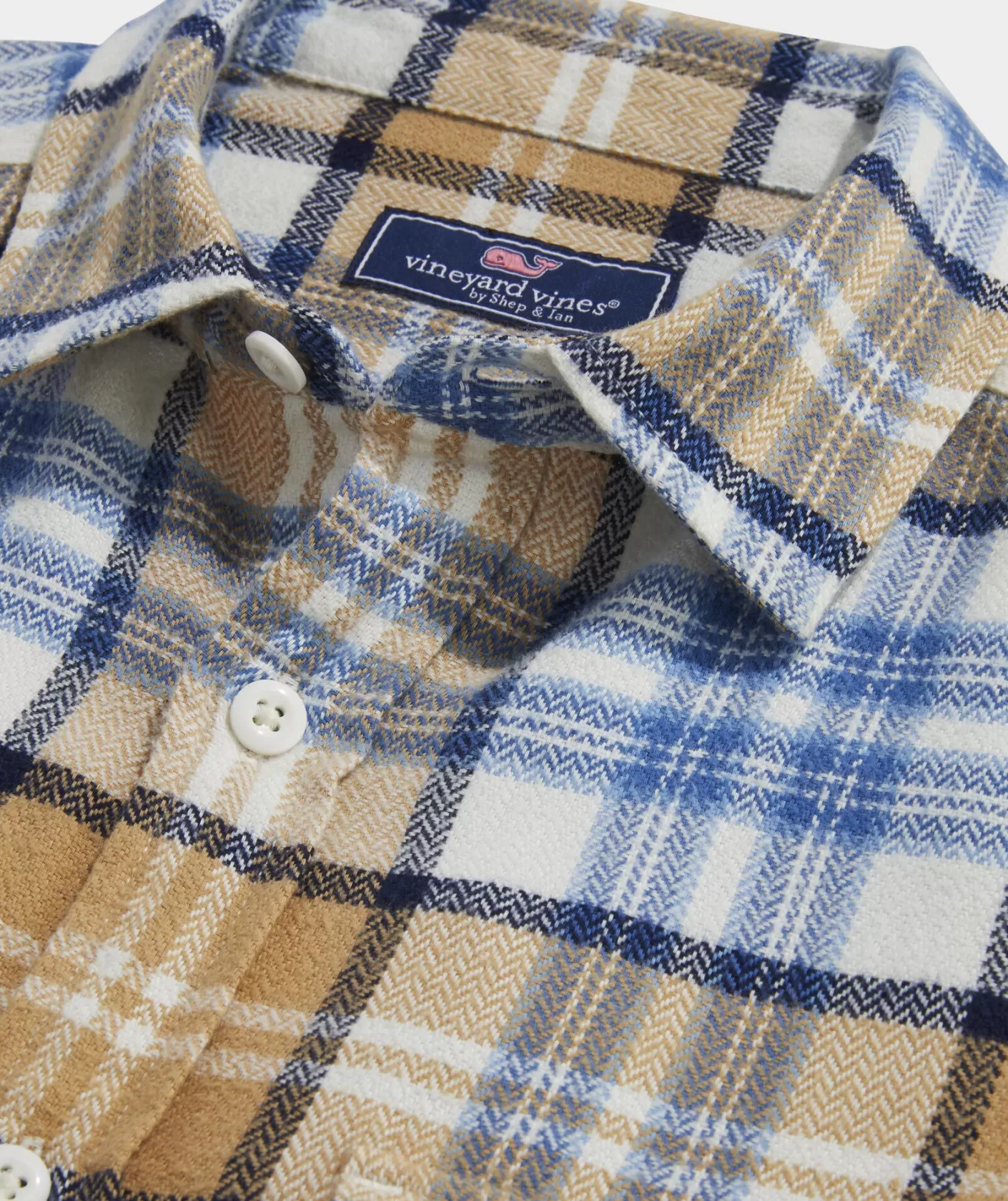 Vineyard Vines Flannel Plaid Herringbone Workshirt< Button-Down Shirts