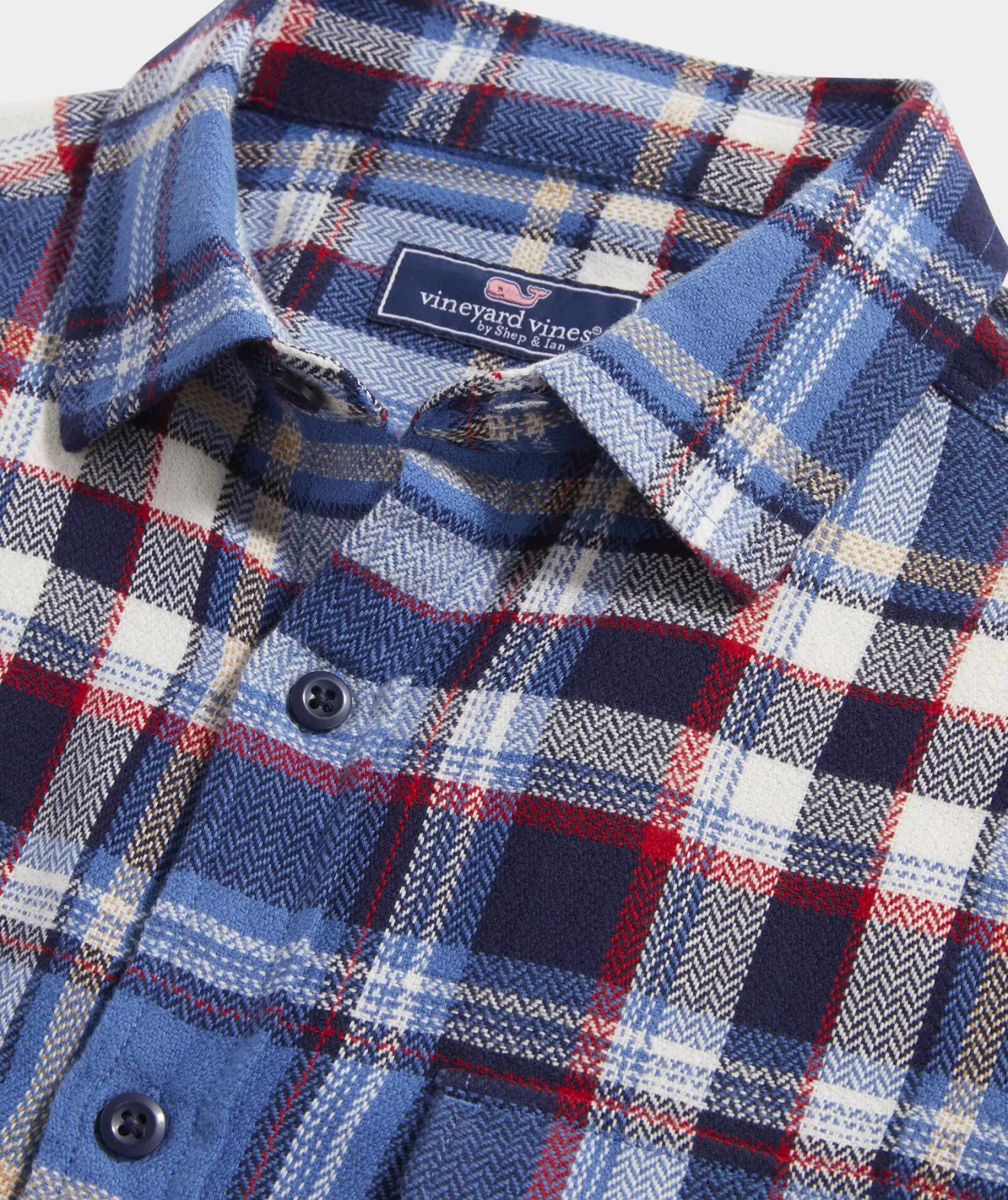 Vineyard Vines Flannel Plaid Herringbone Workshirt< Button-Down Shirts