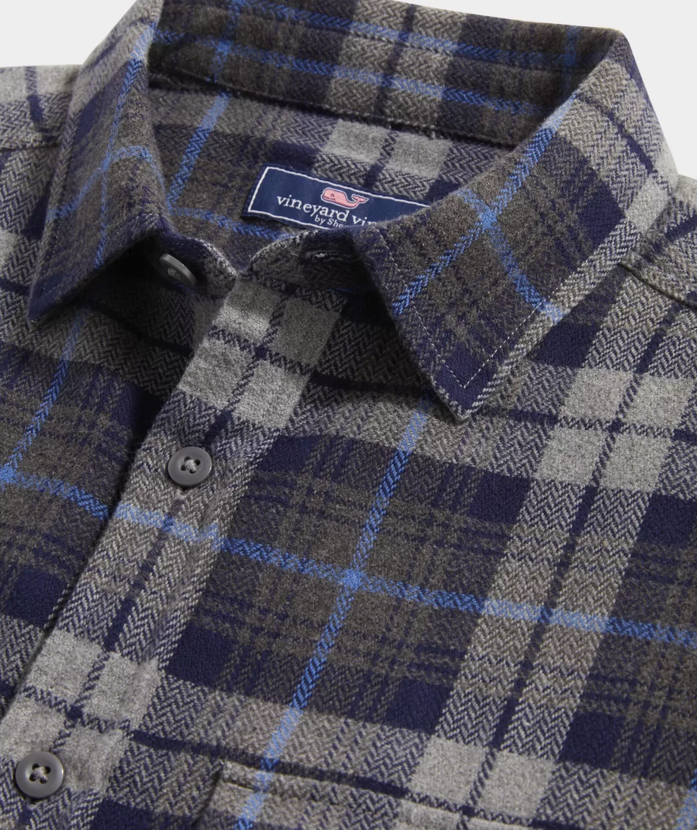 Vineyard Vines Flannel Tartan Herringbone Workshirt< Button-Down Shirts