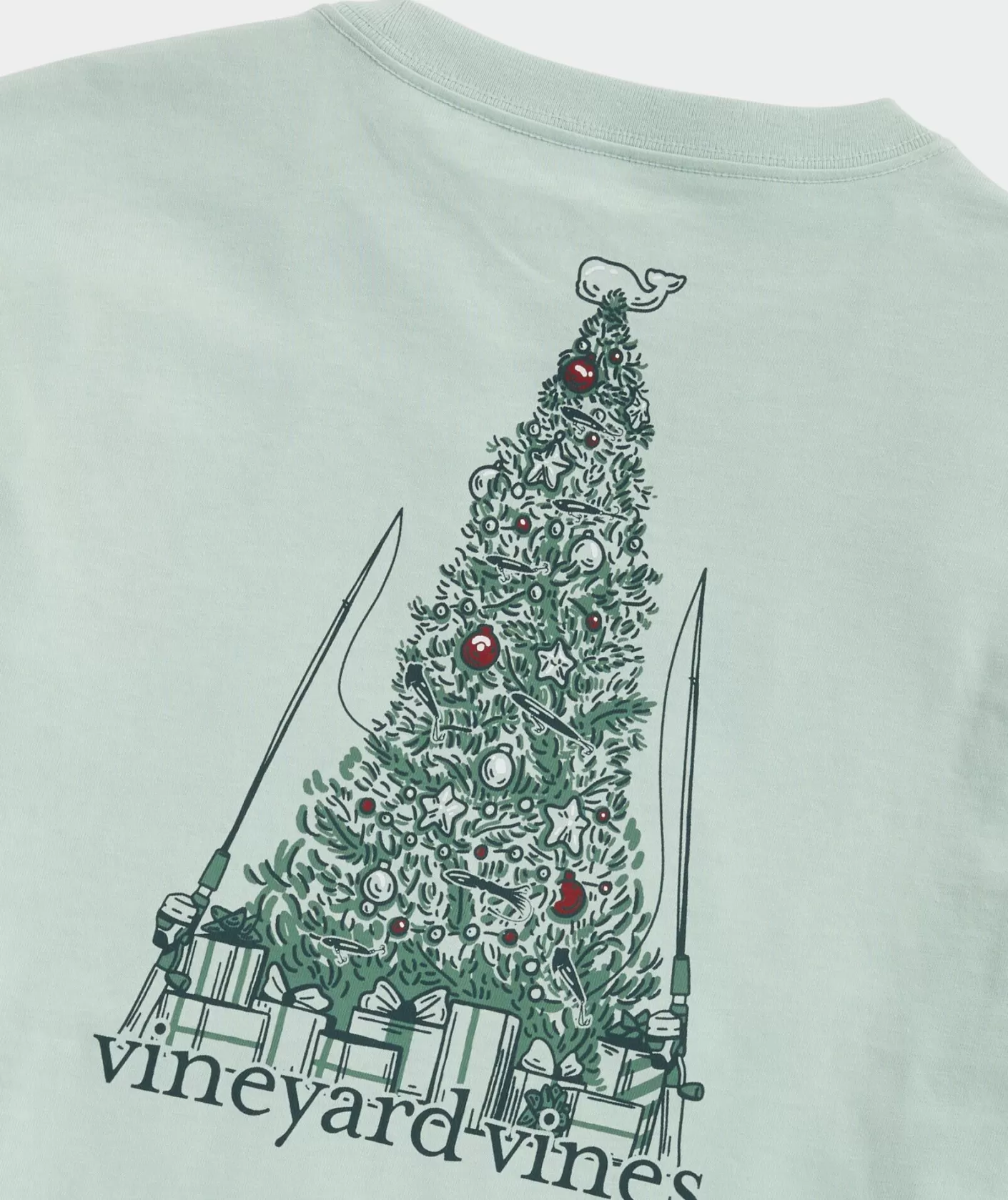 Vineyard Vines Fly Christmas Tree Long-Sleeve Tee< Tees