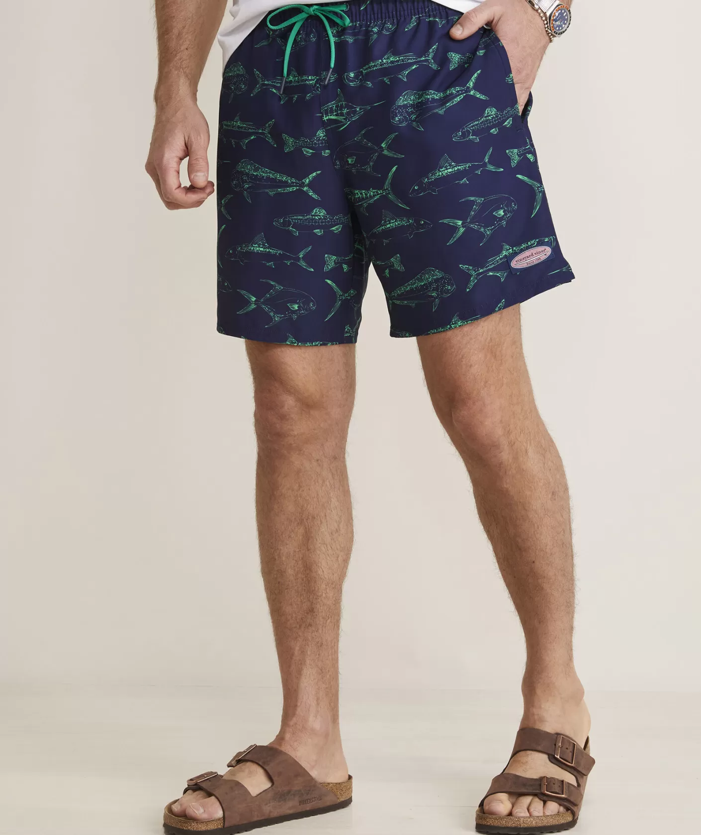 Vineyard Vines 7 Inch Printed Chappy Swim Trunks< Swimwear