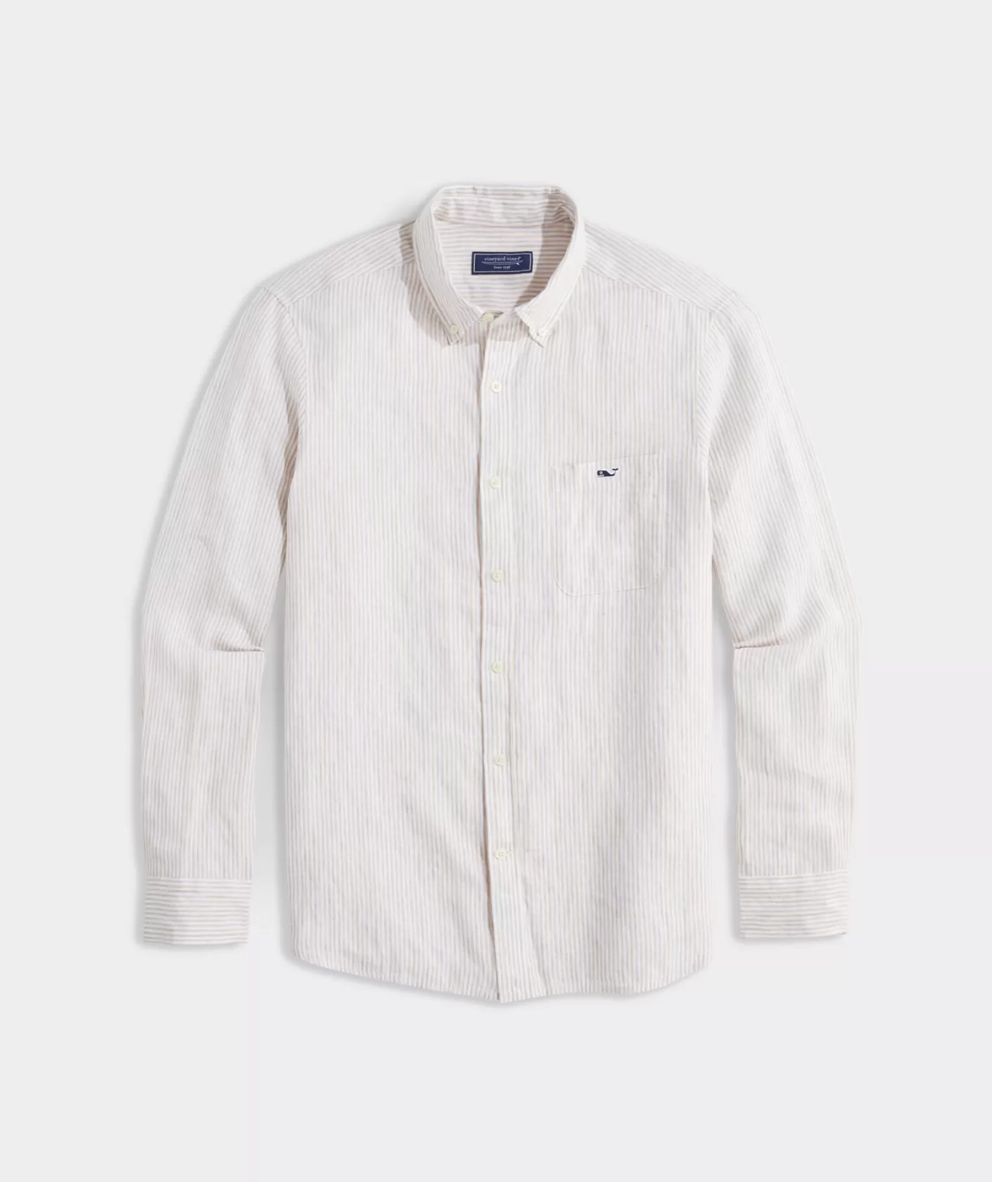 Vineyard Vines Linen Stripe Shirt< Button-Down Shirts