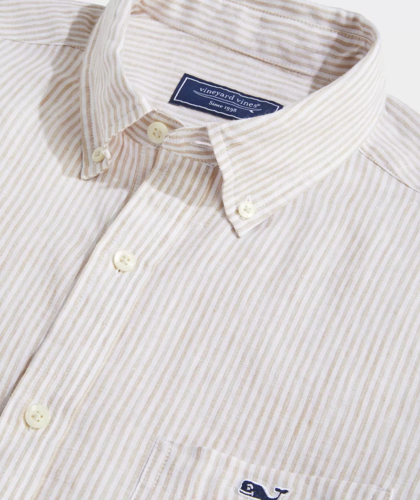 Vineyard Vines Linen Stripe Shirt< Button-Down Shirts