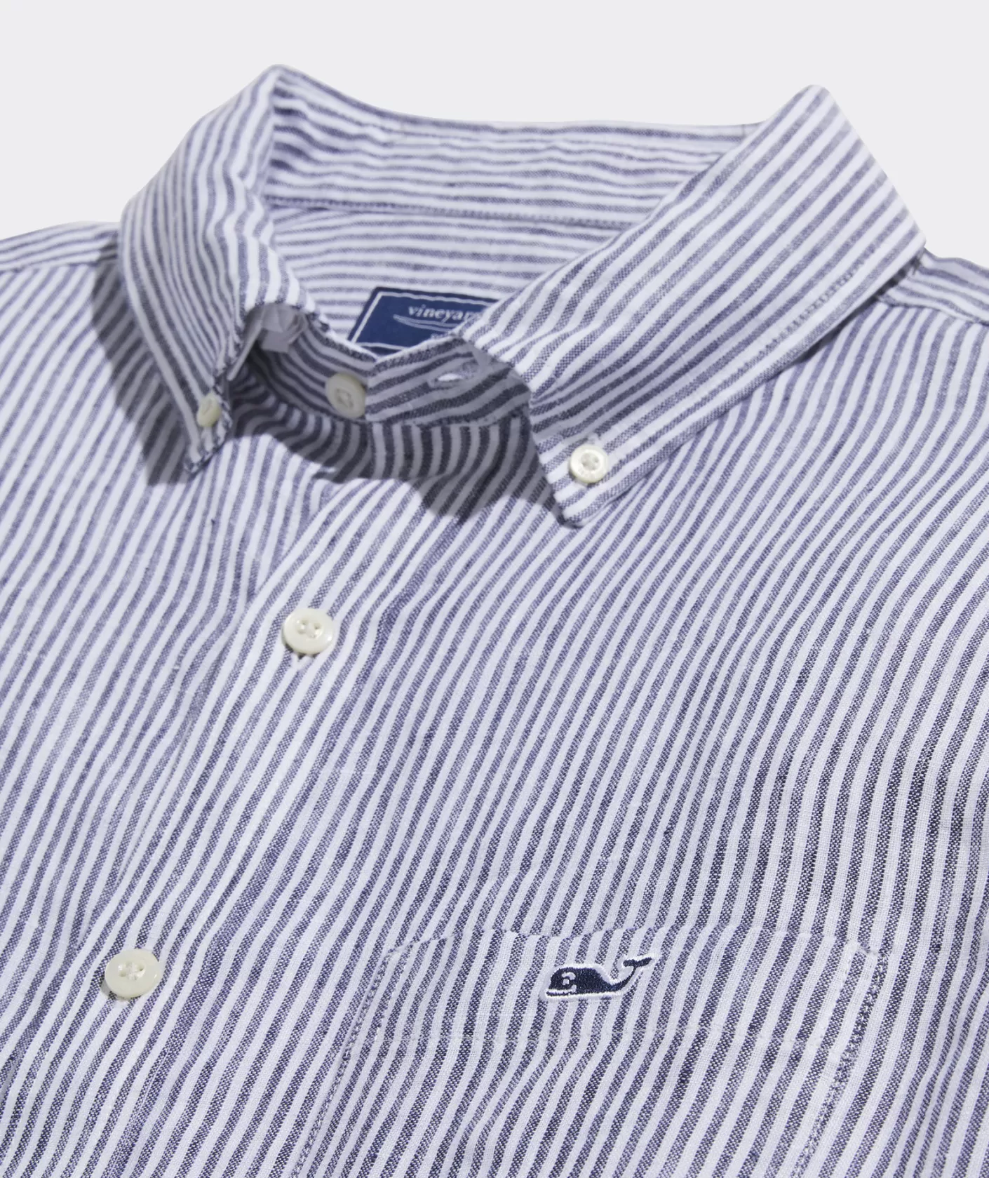 Vineyard Vines Linen Stripe Shirt< Button-Down Shirts