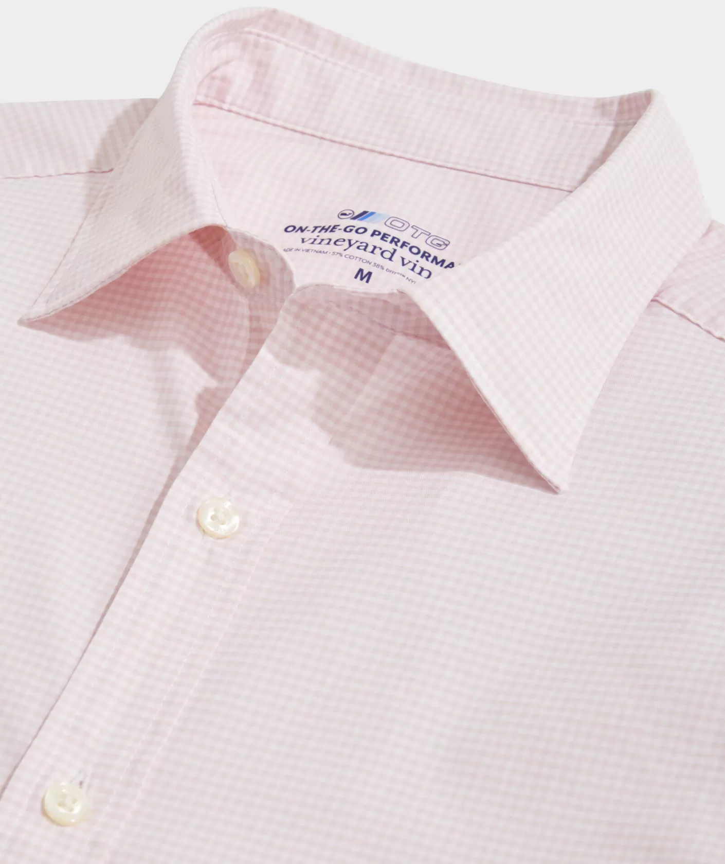 Vineyard Vines On-The-Go brrrº Gingham Spread Collar Shirt< Button-Down Shirts