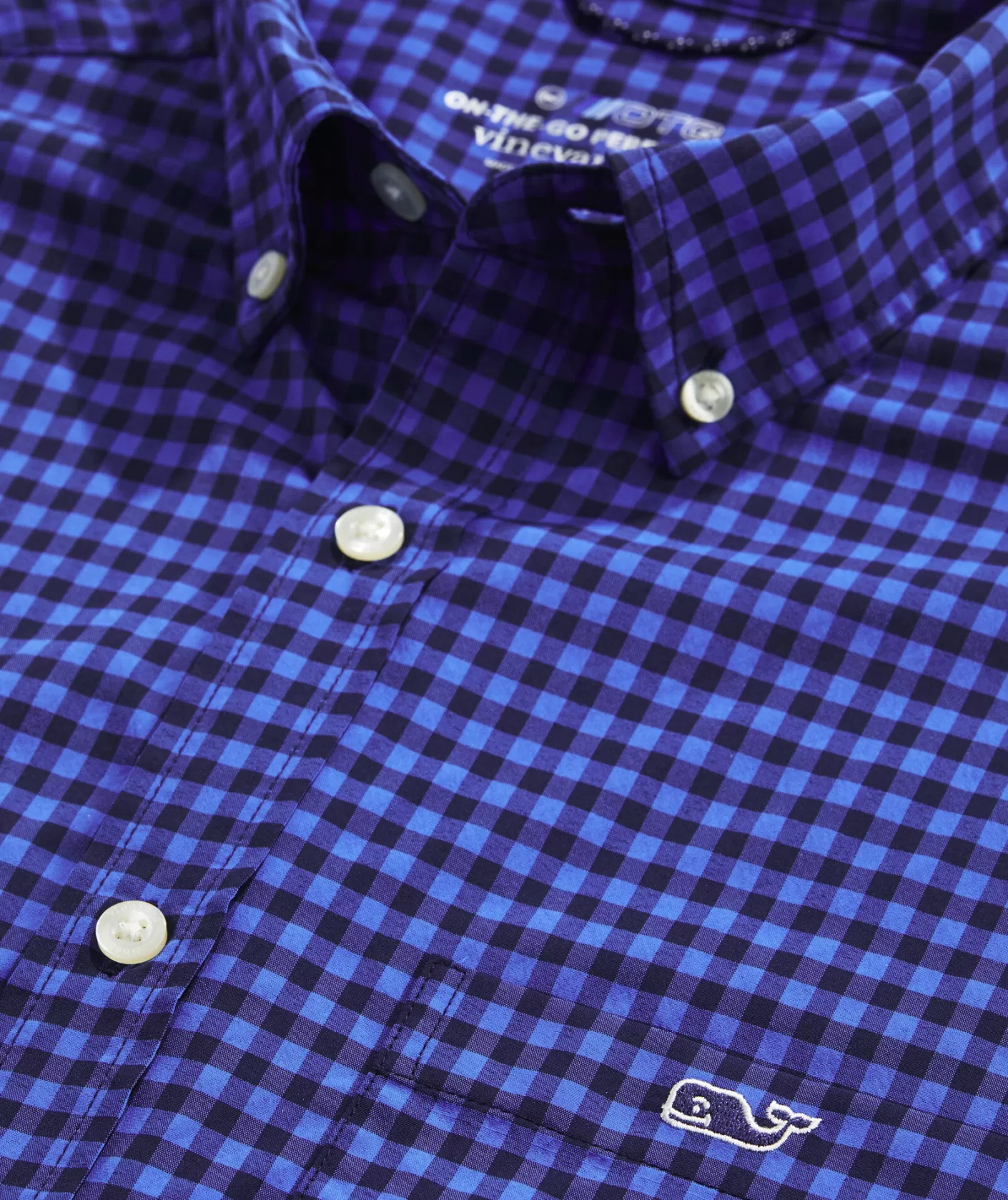 Vineyard Vines On-The-Go Nylon Gingham Shirt< Button-Down Shirts