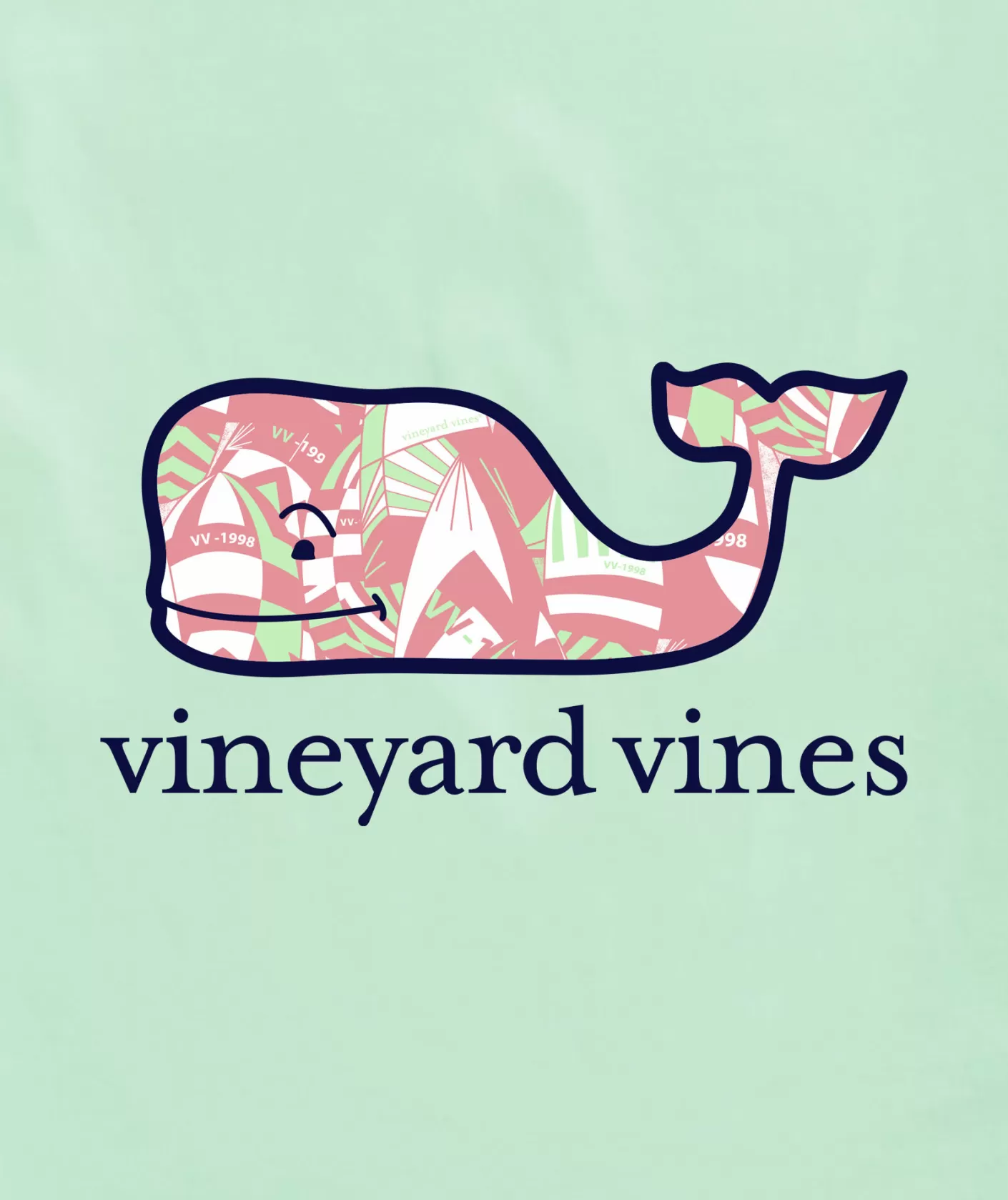 Vineyard Vines Palm Leaves Sunset Scene Short-Sleeve Dunes Tee< Mens | Tees