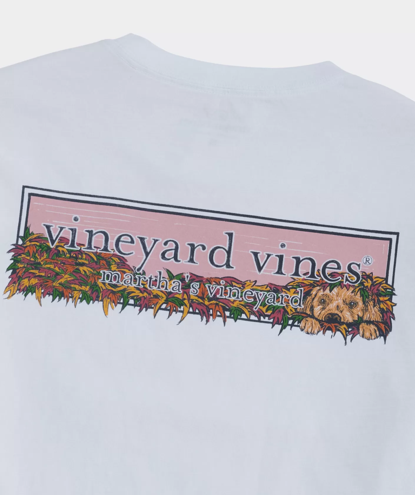 Vineyard Vines Puppy Leaf Pile Logo Box Long-Sleeve Tee< Tees