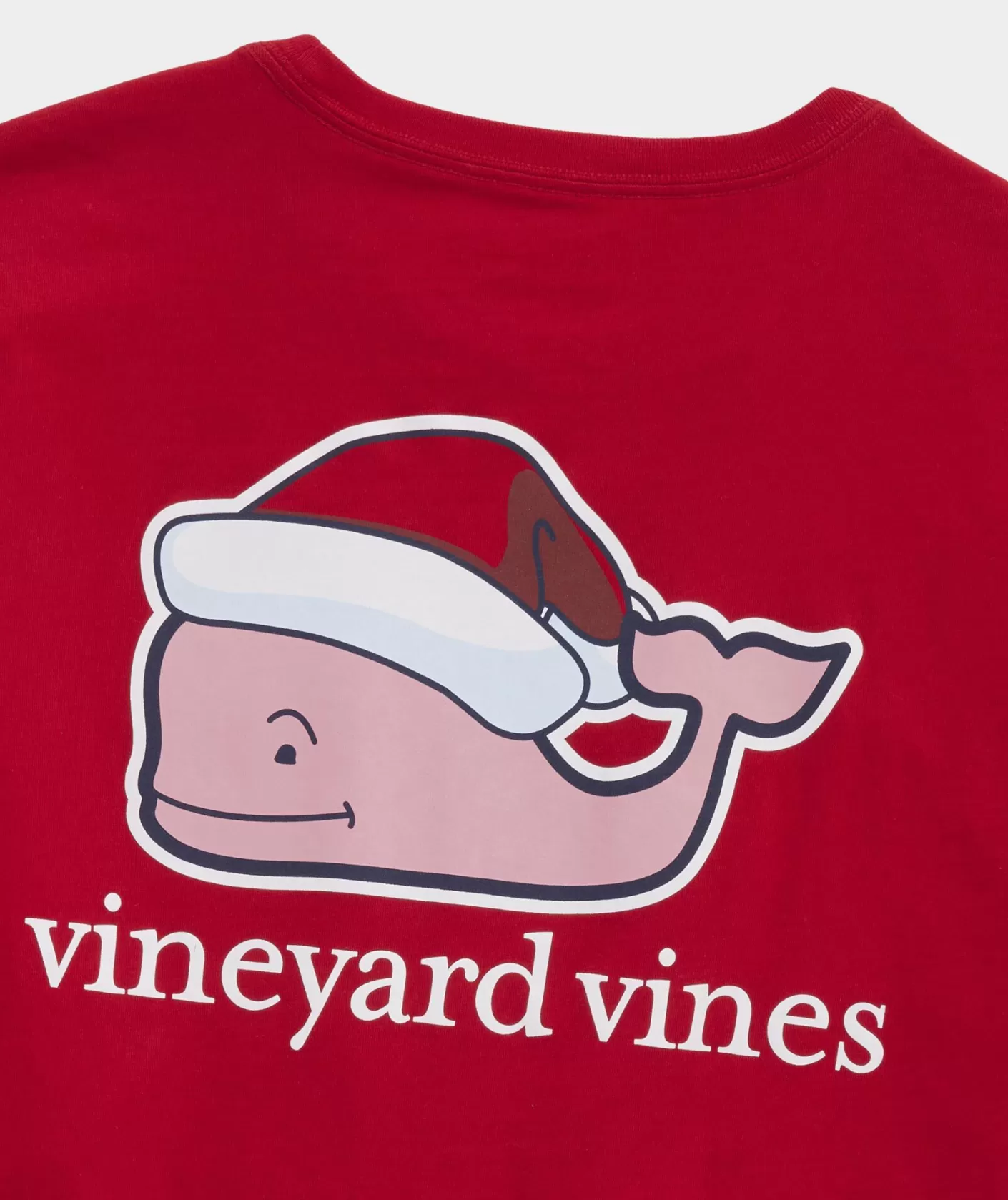 Vineyard Vines Santa Whale Long-Sleeve Pocket Tee< Tees