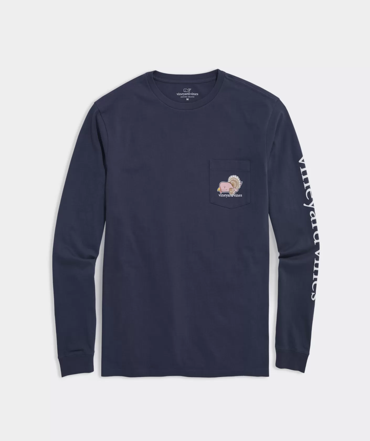 Vineyard Vines Turkey Whale Long-Sleeve Pocket Tee< Tees