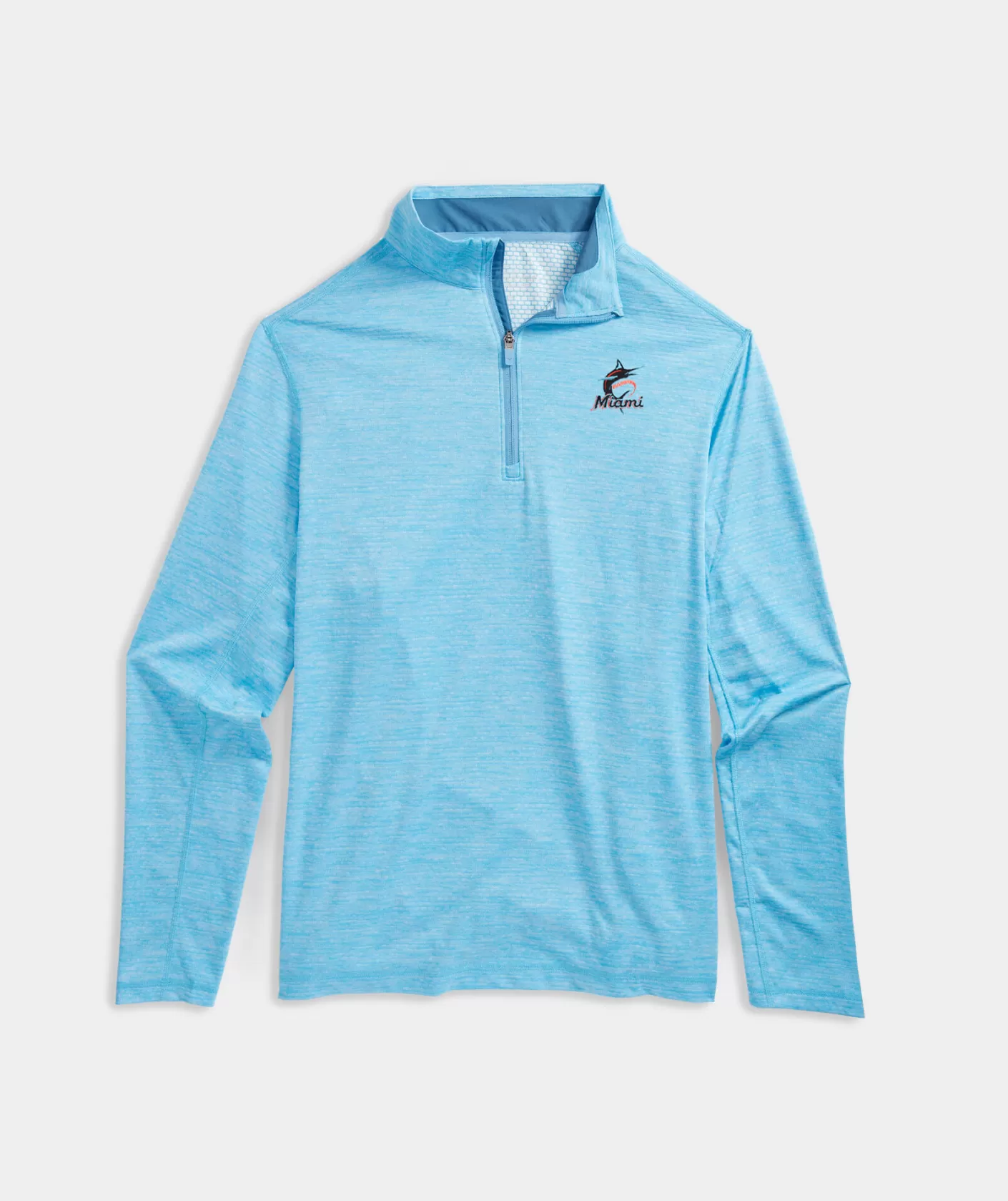 Vineyard Vines Women's Carolina Panthers Mountain Sweater Fleece Vest< Carolina Panthers